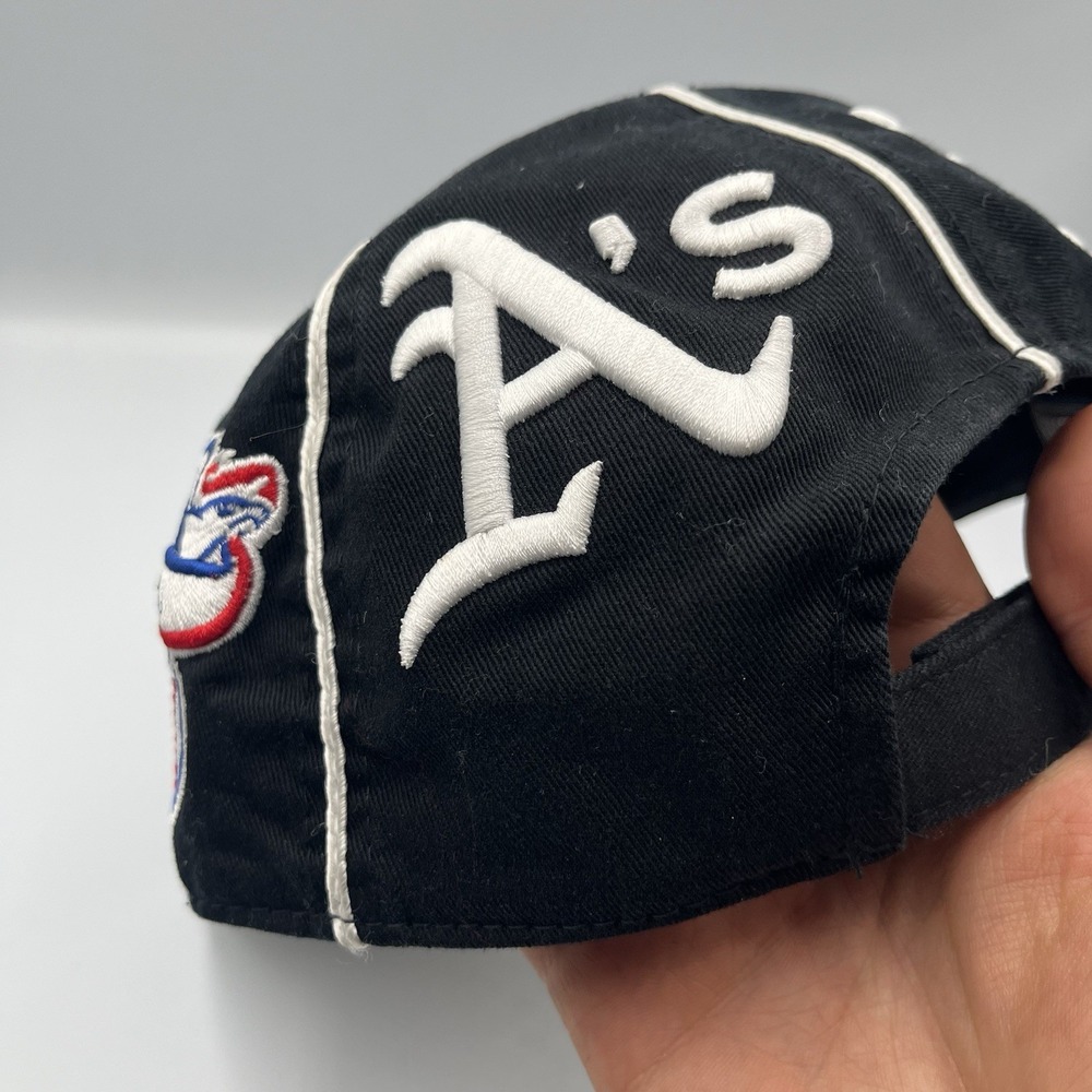 Vintage American Needle World Series Hat A's vs Dodgers Snapback MLB Cap 90s - Picture 6 of 13